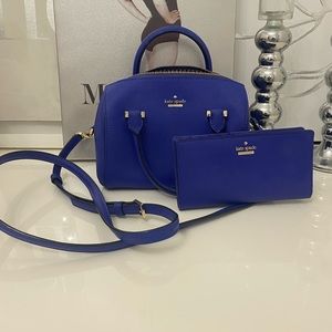 Kate Spade Blue crossbody and wallet